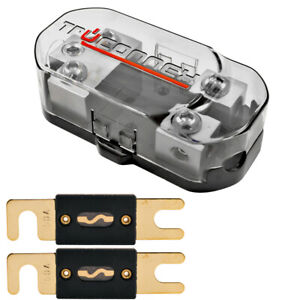 1/0 2 4 8 Gauge Dual ANL Fuse Holder Distribution Block and (2) 150 Amp ANL Fuse