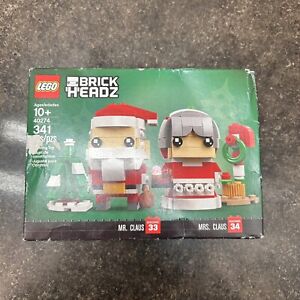 Lego 40274 Brickheadz Mr & Mrs Claus Christmas Holiday Seasonal SEALED