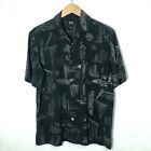 GH Bass & Co Mens Casual Silk Shirt Size Med Casual Button Down Sailing Boating