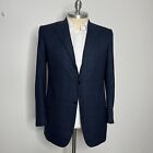 Kiton Blazer Mens Cashmere & Wool Blue Check Blue Size (56 it) 44L