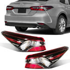 Tail Light Set For 2021-2023 Toyota Camry Left and Right Outer Red Lens Halogen (For: 2021 Toyota Camry)