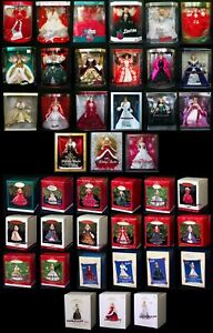 Happy Holidays Barbie Doll Collector Hallmark Ornament 1988 - 2008 Nice Lot 42