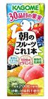 Kagome, Asa no Fruit Kore Ippon, 30 kinds of Fruit Mix Juice 100%, 200ml, Japan