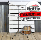 Cymbal Boom Stand By GRIFFIN - Drum Hardware Arm Mount Holder Adapter Percussion
