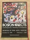 Rare Vtg Boston Collects Exhibit Poster MFA BOSTON 1986-1987 24x34 Modern Art