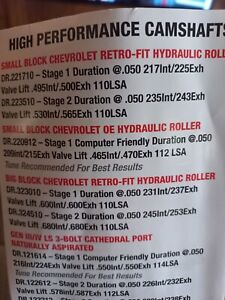 SBC OE hydraulic roller cam 209/215 @ 0.050
