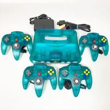 Nintendo 64 Clear Blue N64 Bundle Chose Original Controller Cables REGION FREE
