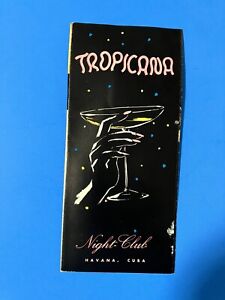 1950s Tropicana Night Club Vintage Travel Brochure Havana Cuba Caribbean