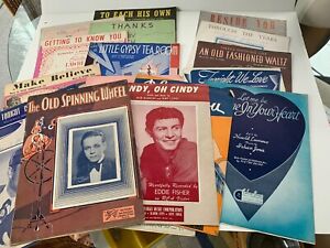 Lot of 25 Vintage Sheet Music for piano 1930s 1940s 1950s Irving Berlin + Movies