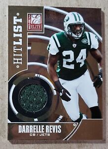 2011 Donruss Elite Hit List Darrelle Revis Game Used Jersey /299 New York Jets