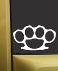 Brass Knuckles Vinyl Sticker Decal NOT METAL - Choose Size and Color