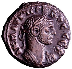 NEAR MS Probus (276-282), Tetradrachm Eagle Dated L-B Very Bold Roman Coin wCOA