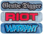 Riot Grave Digger Warrant embroidered logo back patch heavy metal manowar saxon