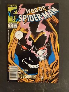 Web Of Spider-Man #38 (May 1988, Marvel) Return Of The Hobgoblin, Newsstand Ed.