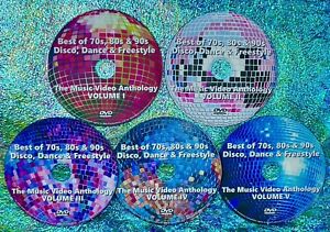 Best of 70s 80s Disco Dance and Freestyle Remix Music Video Anthology 5 DVD Set