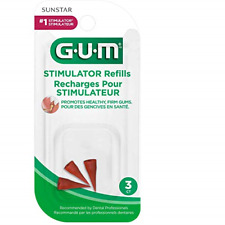 GUM Stimulator Rubber Tip Refills, 3 Count