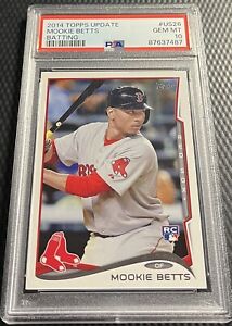 2014 Mookie Betts Red Sox PSA 10 Topps Update #US26 Rookie Card