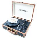 Victrola, VSC-550BT-BRW Bluetooth Portable Suitcase Record Player, 3-speed-Brown