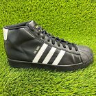 Adidas Pro Model Mens Size 9.5 Black Athletic Leather Shoes Sneakers B39368