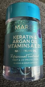 MAREE Keratin & Argan Oil Vitamins A, E, B5 Hair Styling Oil Serum 26 Capsules