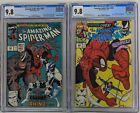 AMAZING SPIDER-MAN #344 & #345 CGC 9.8 WHITE PAGES 1st App Cardiac&Carnage  1991