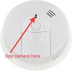 Spy Smoke Detector Camera Hardwired Motion Detection 4K and 1080P