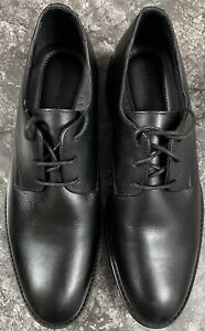Express Men's Black Leather Derby Lace Up Dress Shoes Sz 12