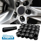 20Pcs 17mm Black Car Hub Screw Cover Wheel Nut Caps Bolt Rims Auto Accessories (For: 2015 Chrysler 200 Limited 2.4L)