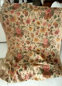 Vintage Linen Fabric, Upholstery Or Drapery 8 Yds by 48