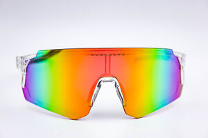 Blenders Deconstructo Chrome Racer Clear Rainbow Polarized Sunglasses Extra Lens