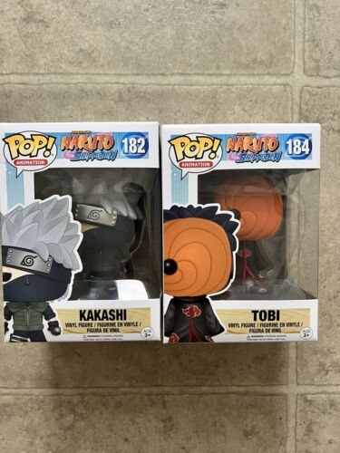 Funko Pop! Naruto Shippuden Kakashi #182 & Tobi #184 Set of 2