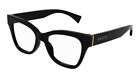 Gucci GG1133O 001  Shiny Black Cat-Eye with Gucci lettering Women's Eyeglasses