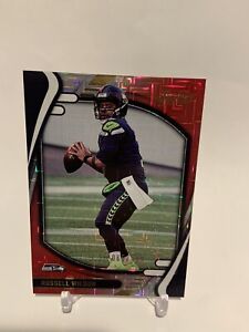 Russell Wilson SP 2021 Panini Absolute Red Squares #/499 No. 85 | Seahawks