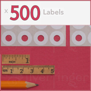 500ct Paper Hole Reinforcements — Label Sticker Binder Ring Punch Hole Protector