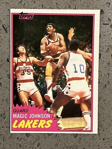 1981-82 Topps Magic Johnson #21 NM-MT OC Vending 2nd Year/ Solo Rookie Card RC