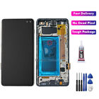 For Samsung Galaxy S10+ Plus SM-G975U T-Mobile LCD Touch Screen Digitizer Frame