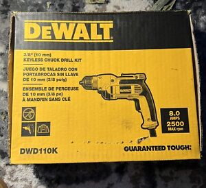 DeWalt DWD110K 8 Amp Corded 3/8 in. Variable Speed Drill    NEW!