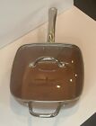 Copper Chef Square Pan 9.5 Inch With Handle And Vent Lid