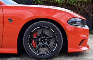 2x VMS V Star 5 Spoke Drag Racing Rim Wheel 18x5 5x115 -30 ET For 06 21 Dodge