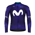 2024 mens movistar CYCLING team Jersey Cycling Long Sleeve Jersey Bicycle Jersey