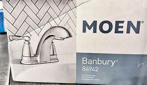 Moen Banbury Centerset Bathroom Sink Faucet - Chrome (84942)