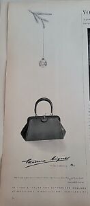 1963 Etienne Aigner Soft Leather Purse Handbag Shoe Vintage Fashion  ad