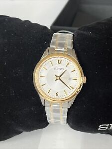 SEIKO Two-Tone ESSENTIALS Stainless Steel Women's Watch - SUR474    MSRP: $275