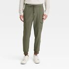 Men's Tapered Tech Cargo Jogger Pants - Goodfellow & Co Olive Green M