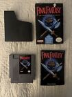 Nintendo NES Final Fantasy w/ Explorers Handbook, Box And Sleeve Tested