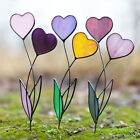 Heart-Shaped Metal Stake Colored Garden Stake Decoration Metal Yard Art Ornament
