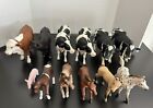 Lot Of 12 Schleich Farm Animals Cows Pig Baby Horses Foals