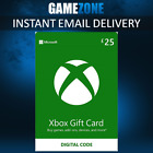 Microsoft Xbox Live £25 Gift Card Points UK Xbox 360/One/Series X/S