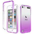 For Apple iPod Touch 7/6/5th Gen Gradient Clear Case Hybrid Shockproof Cover