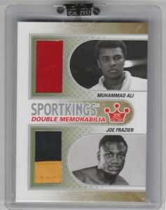 Muhammed Ali Joe Frazier 2010 Sport Kings Double Memorabilia Silver #DML-01